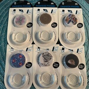 #007 Assorted Decorative Phone Grips - Floral & Artistic Designs